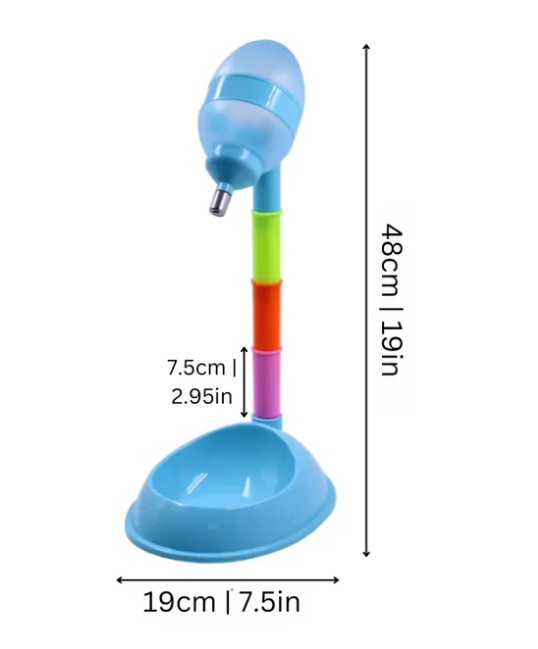 Adjustable Height Water Dispenser with Pet Bowl – view 8