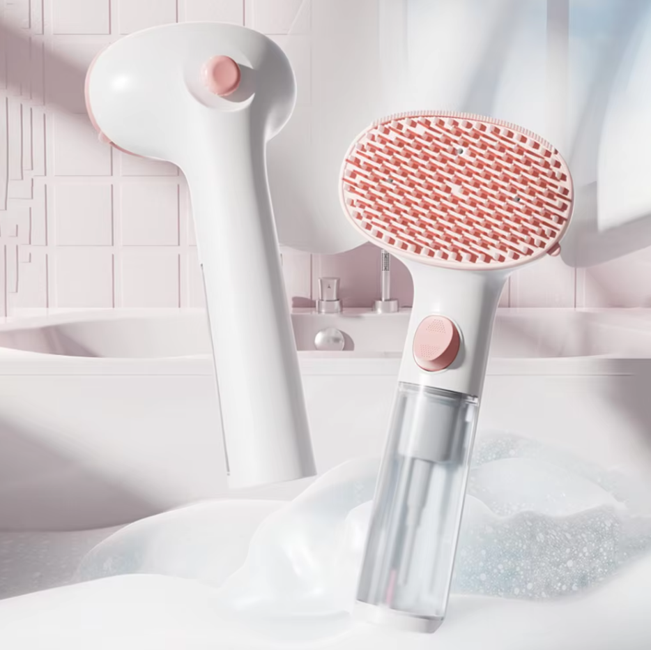 Dry Foam Brush for Pets with Built-In Cleaning Dispenser – view 7