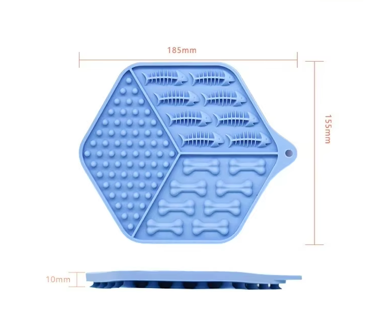 Silicone Food Mat for Dogs and Cats - Non-Slip Licking Mat for Meals and Snacks – view 7