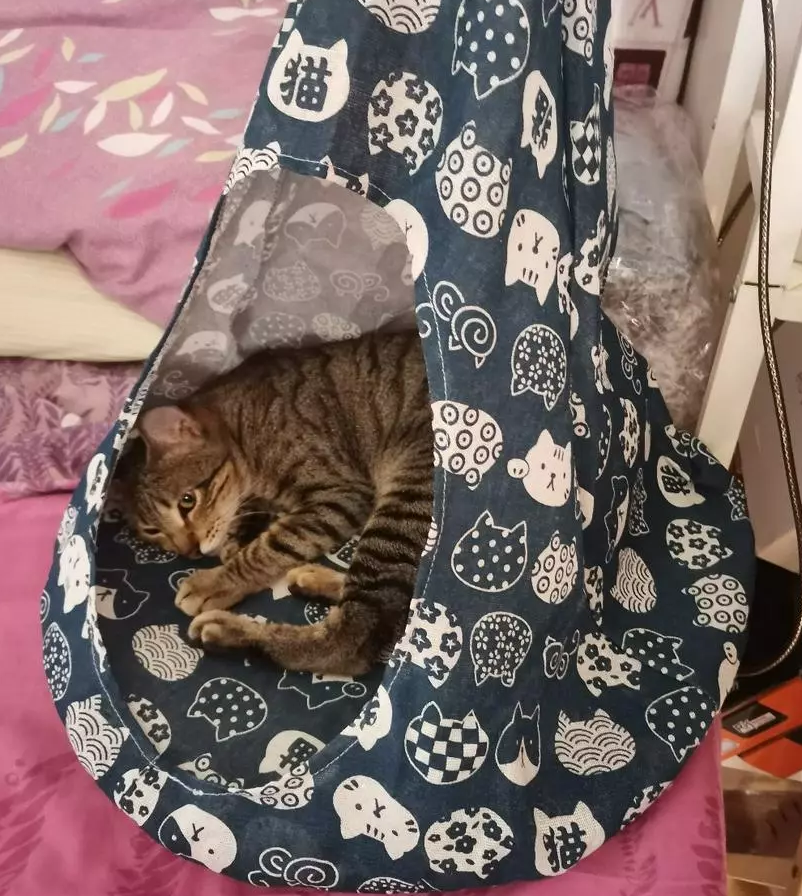 Cat Hammock in Tent Shape – A Comfortable Sleeping Spot for Cats – view 12