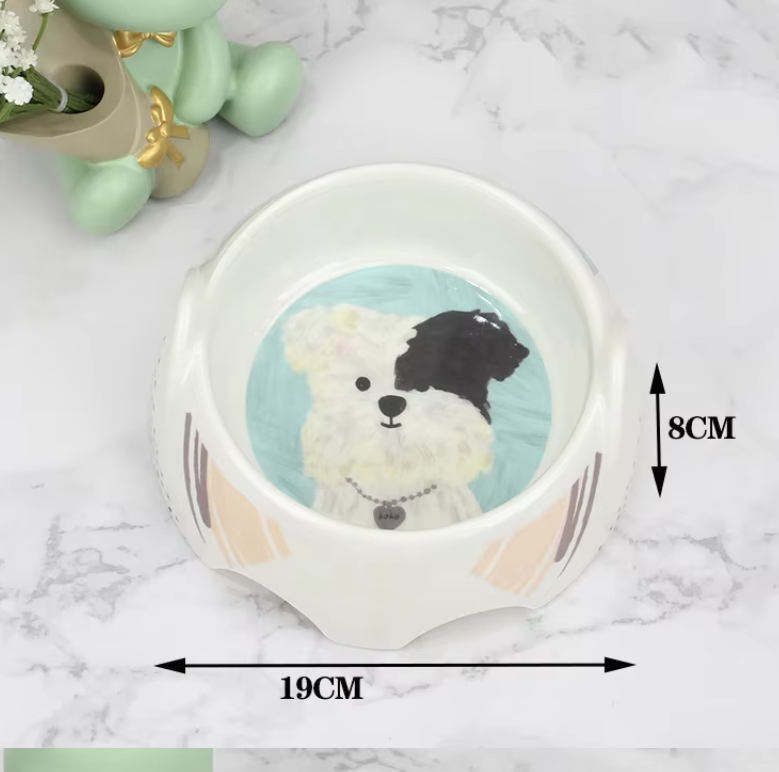 Ceramic Dog Bowl - Food and Water Bowl for Dogs – view 7