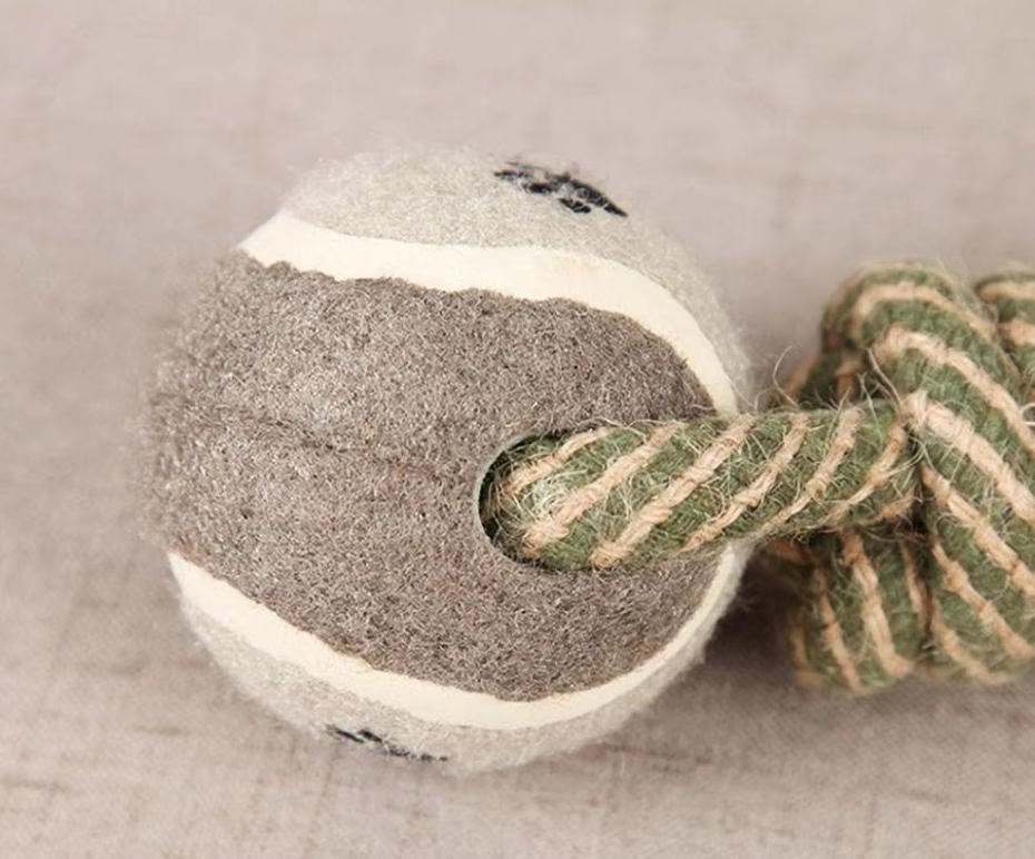 Dog Rope Toys with Balls - Chew Toy for Dogs with Paw Print – view 7