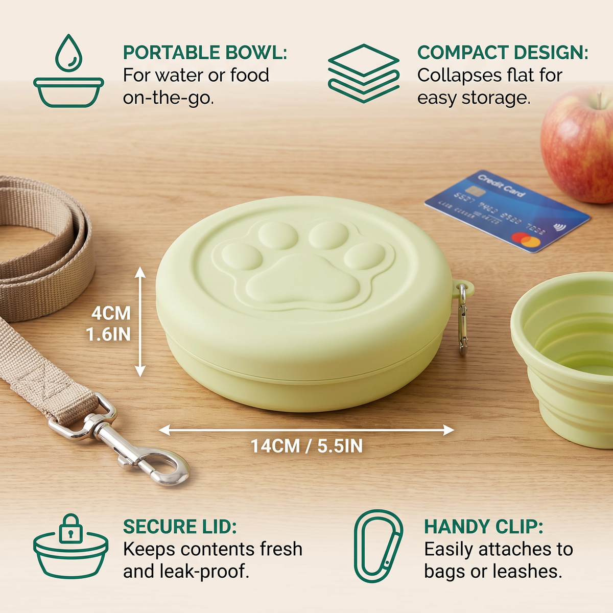 Multifunctional Pet Food Container – Portable 2-in-1 Food & Water Bowl for On-the-Go – view 10