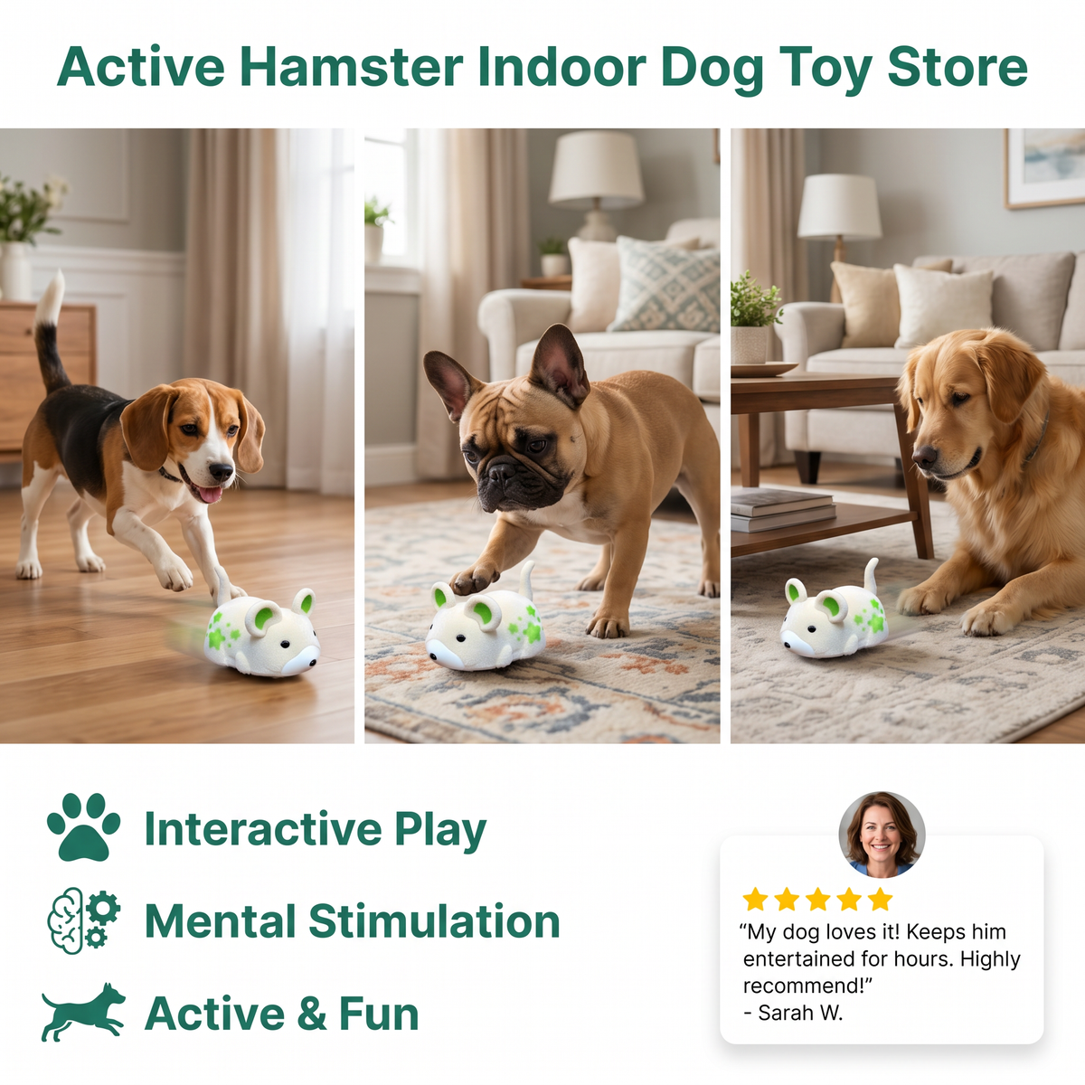 Active Hamster Indoor Dog Toy – view 7