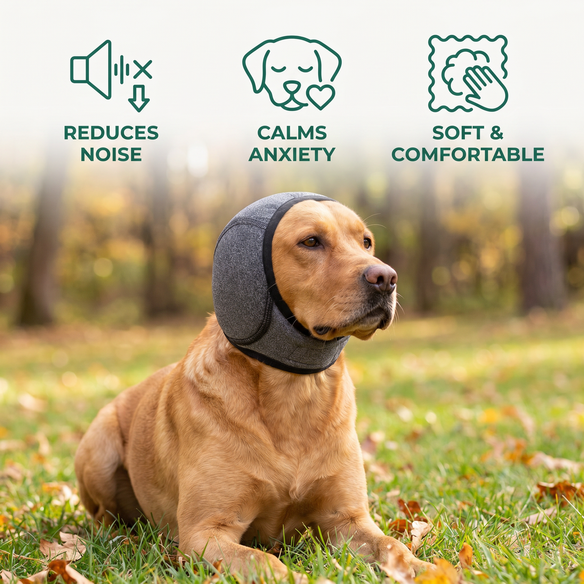 Protection Dog Ear Muffs Noise-Reducing & Anxiety-Calming Ear Cover – view 12