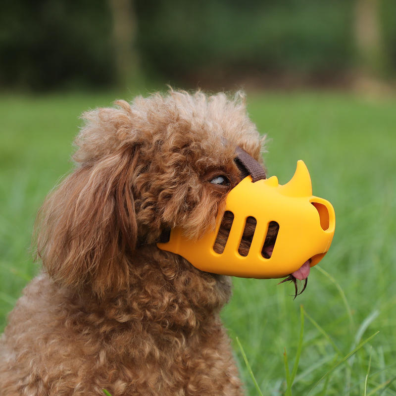 Silicone Pet Mouth Cover Soft Breathable Dog Safe Muzzle With Adjustable Straps – view 7