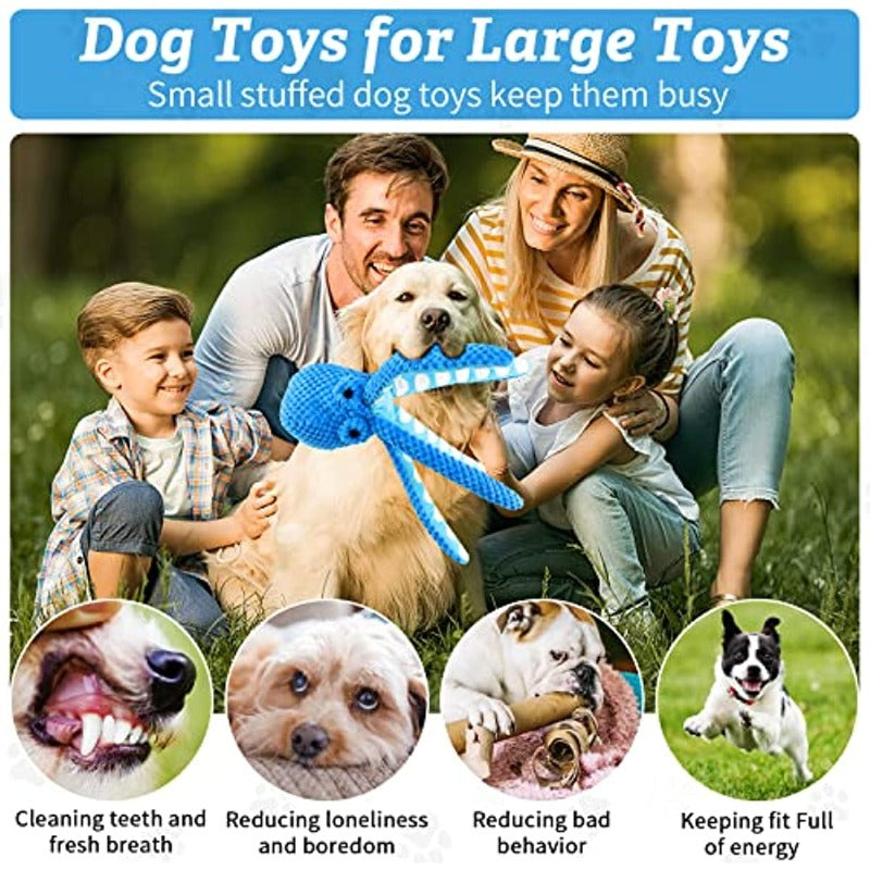 1pcs Squeaky Dog Toys Octopus Plush Dog Chew Toys – view 7