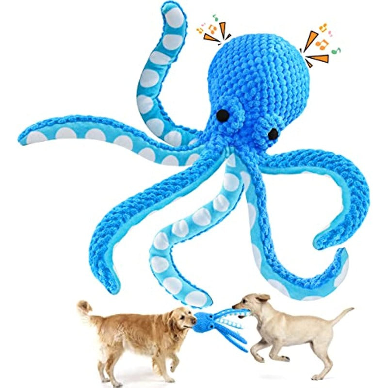 1pcs Squeaky Dog Toys Octopus Plush Dog Chew Toys – view 8