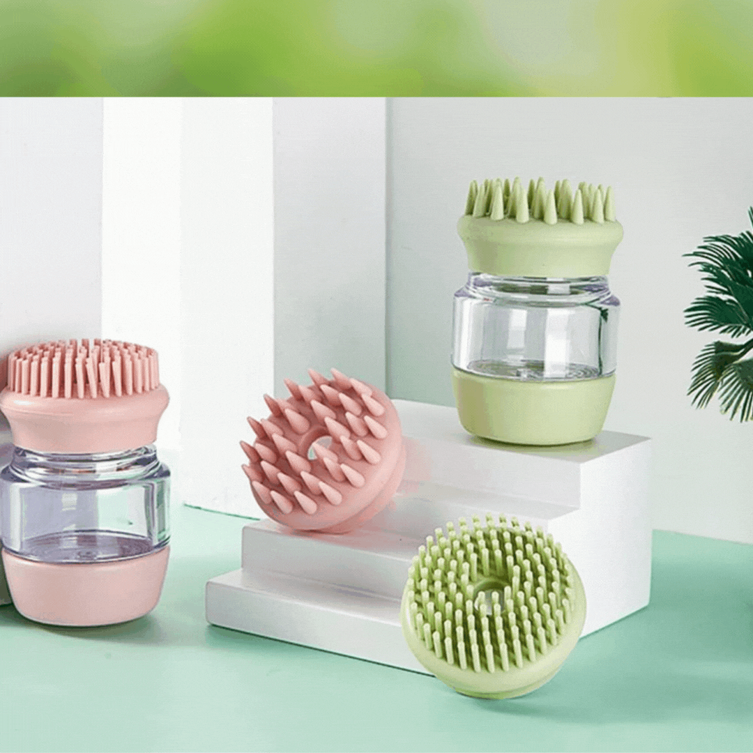 Silicone Shower Brush with Reservoir for Pets – view 7