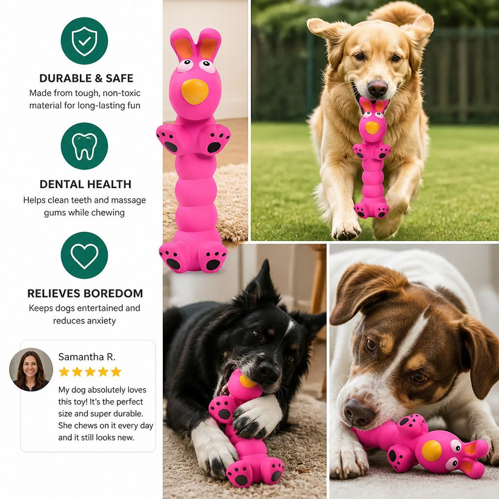 Flexible Animal-Shaped Dog Chew Toy – view 7