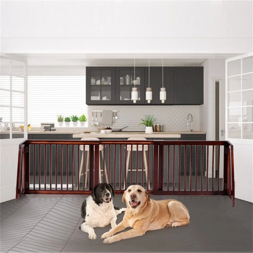 Wooden Pet Gate with Expandable Design for Dogs and Cats – view 7
