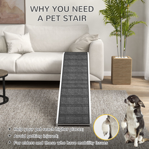 Dog Bed Ramp With Non-Slip Carpet – view 8