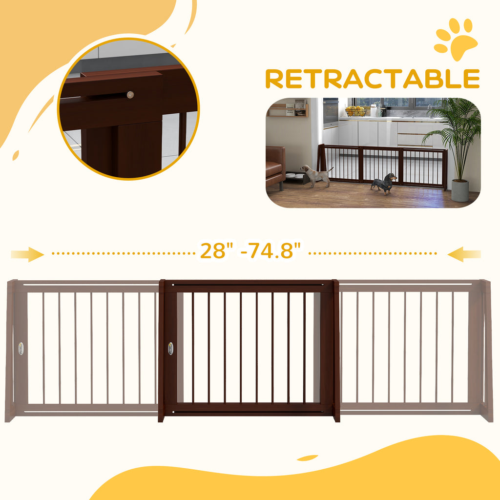 Freestanding Wooden Pet Gate for Indoor Use – view 8