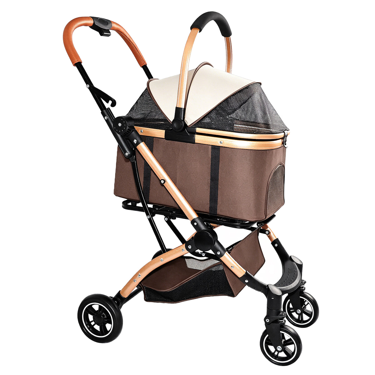 2-in-1 Detachable Pet Stroller for Dogs and Cats – view 13