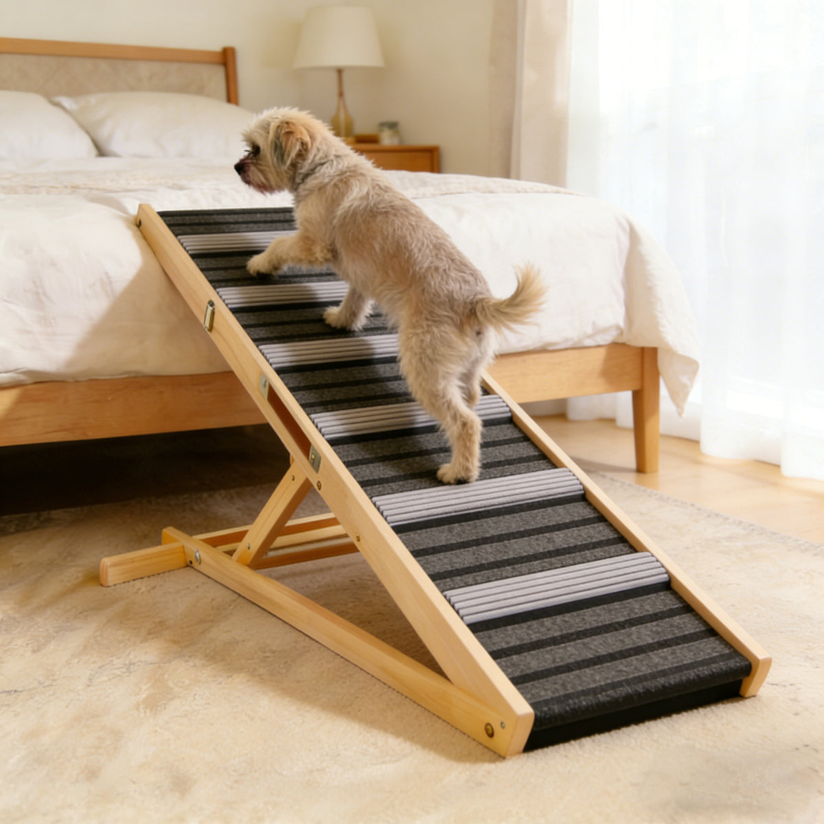 Adjustable Dog Ramp for Couch with High Traction – view 7