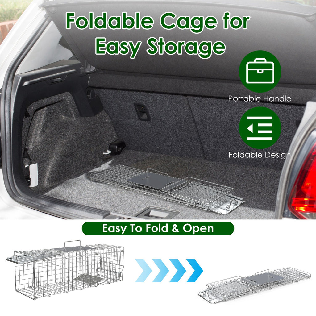 Folding Humane Live Animal Trap Cages for Small Animals – view 8