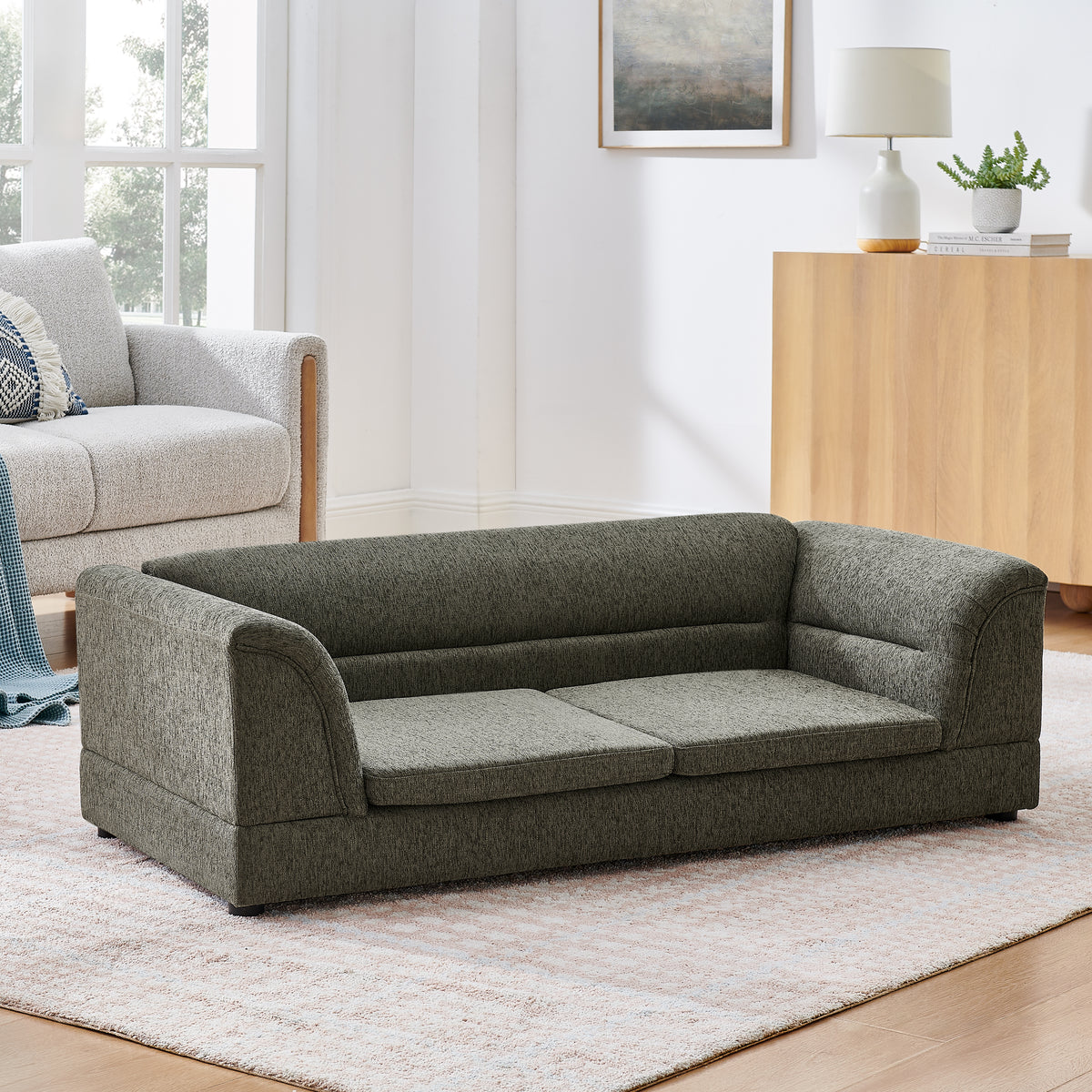Oversized Pet Sofa with Curved Armrests for Large Dogs – view 12