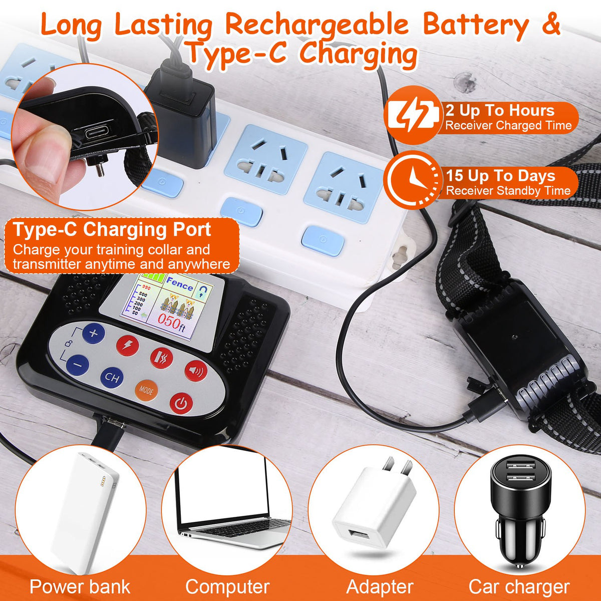 Wireless Dog Training Collar with Remote Fence System – view 12