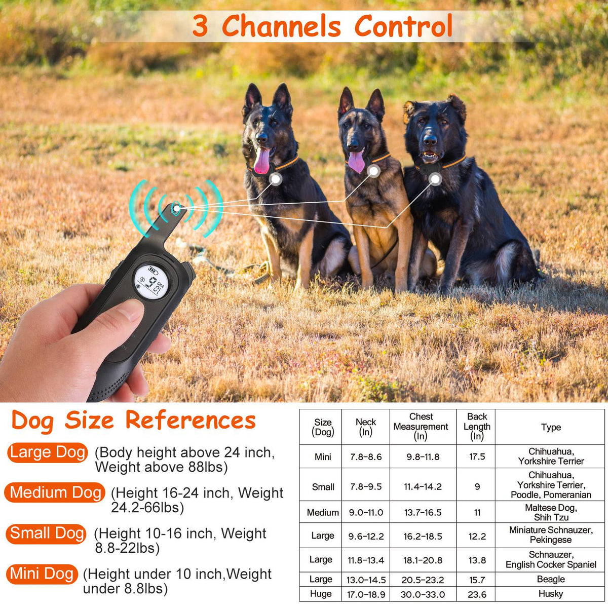 Dog Training Collar with Remote and 3 Training Modes – view 8