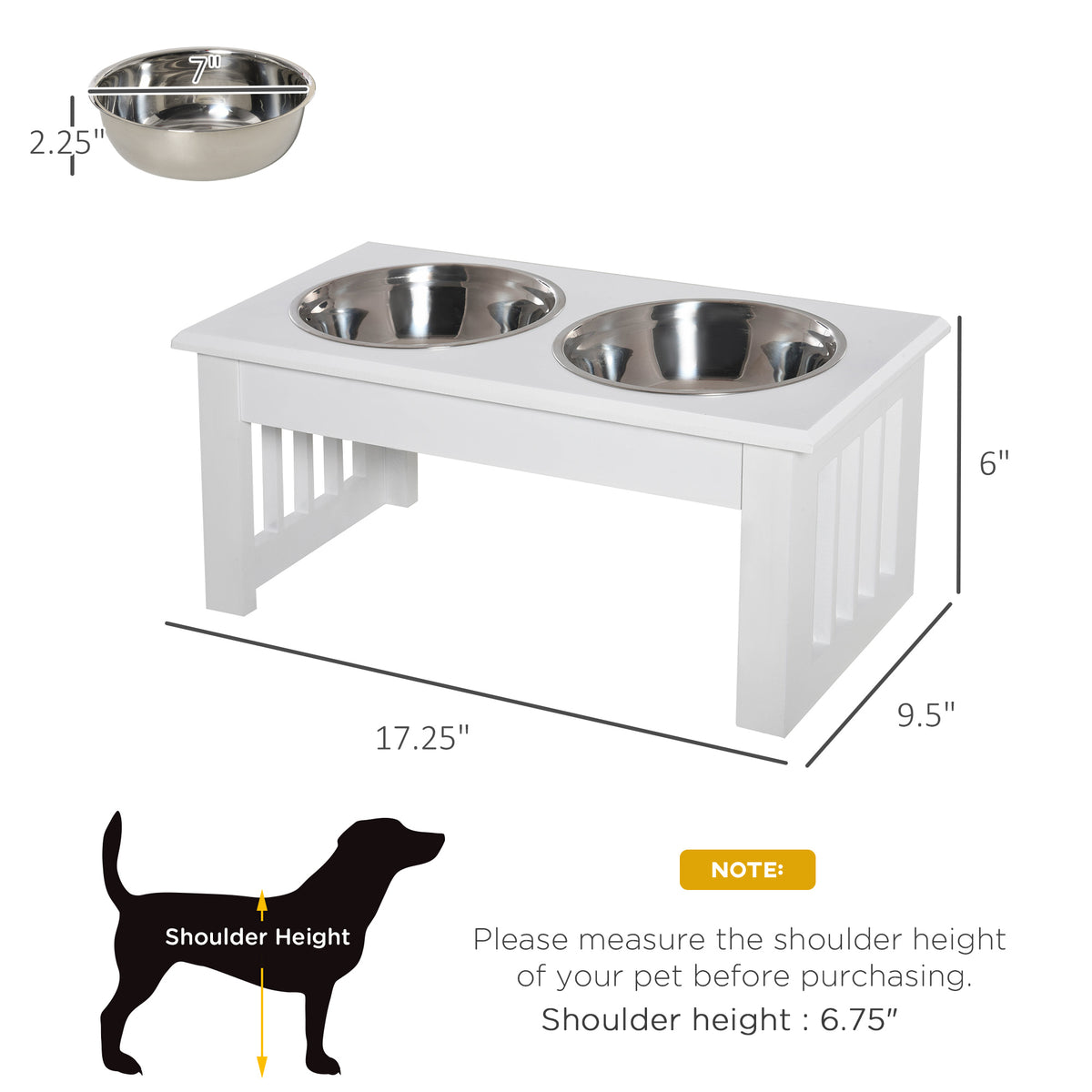 Small Puppy Dog Feeding Station with Elevated Bowls – view 9