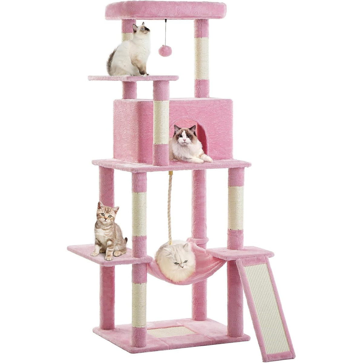 ABCPET 63-inch Multi-level Cat Climbing Frame