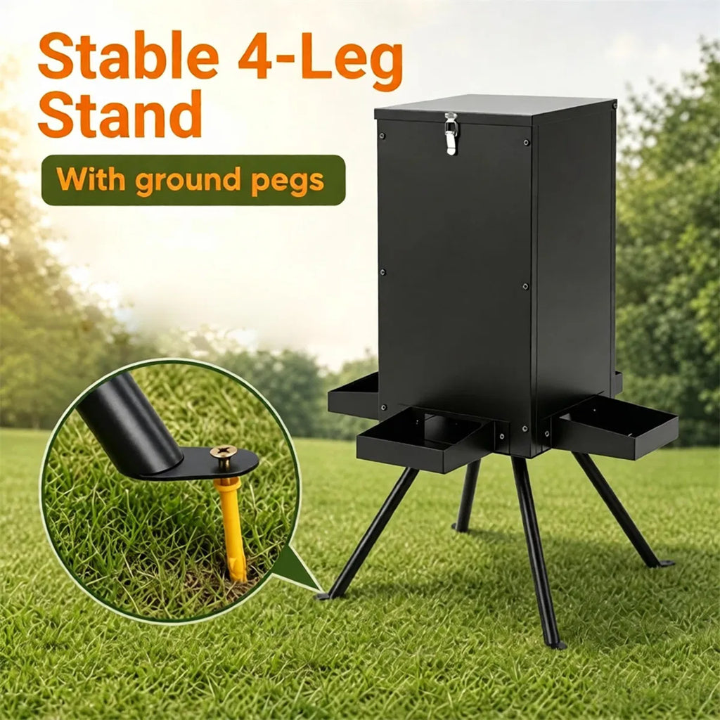 Gravity Deer Feeder with 14 Gallon Capacity and 4 Feeding Trays – view 10