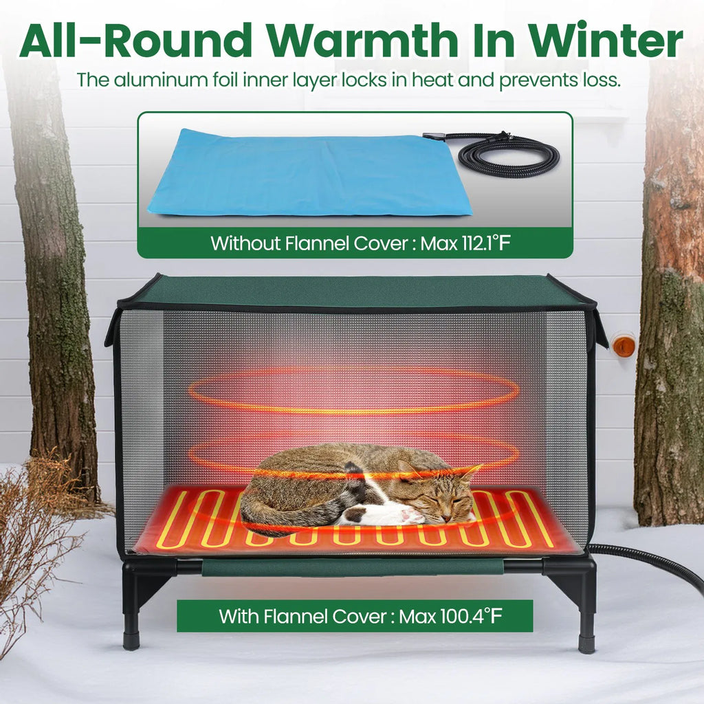 Waterproof Heated Cat House Outdoor Shelter – view 9