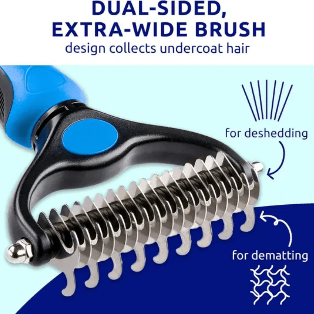 Dual-Sided Pet Hair Removal Brush for Cats and Dogs – view 7