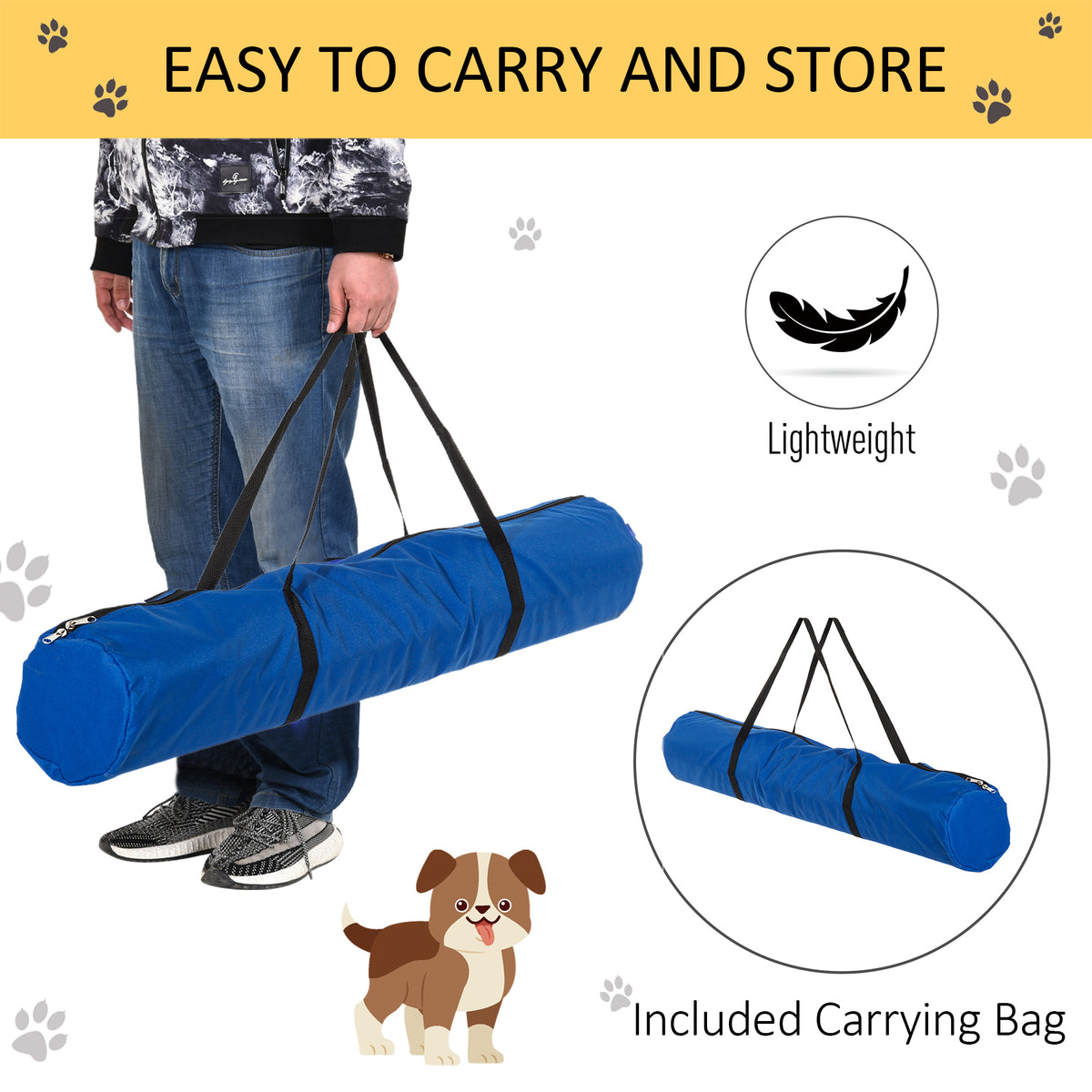 Dog Agility Starter Kit with Adjustable Height Jump Bars – view 8