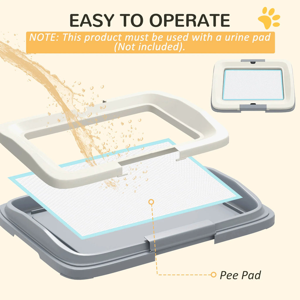 18" x 13" Dog Potty Tray, Grey – view 7