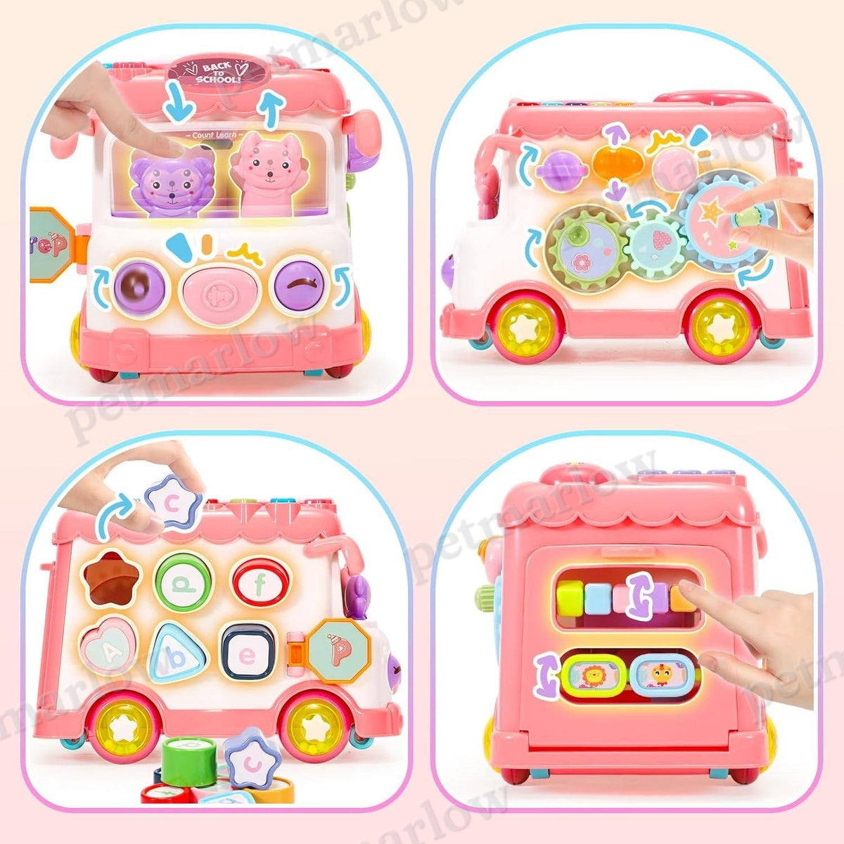 Activity Bus Toy Set 6-in-1 Musical Learning for Toddlers – view 5