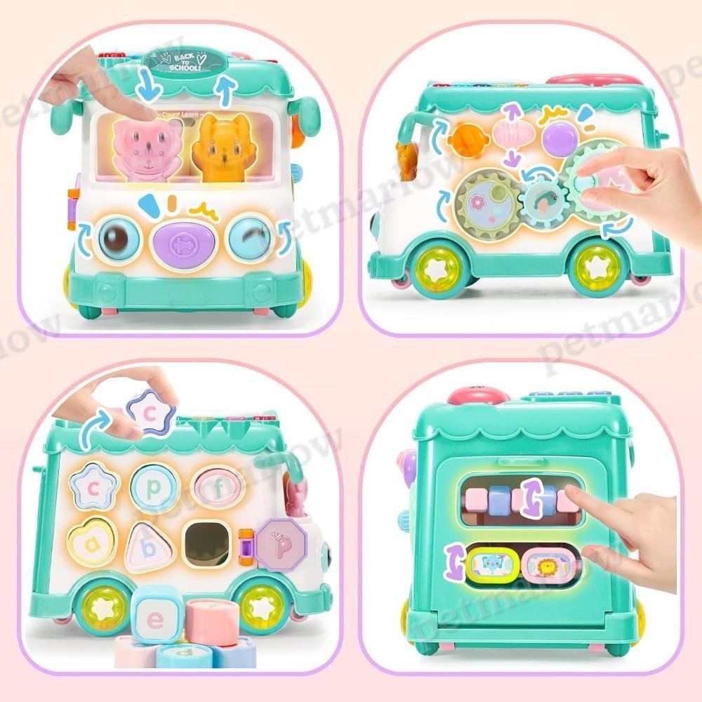Activity Bus Toy Set 6-in-1 Musical Learning for Toddlers – view 6