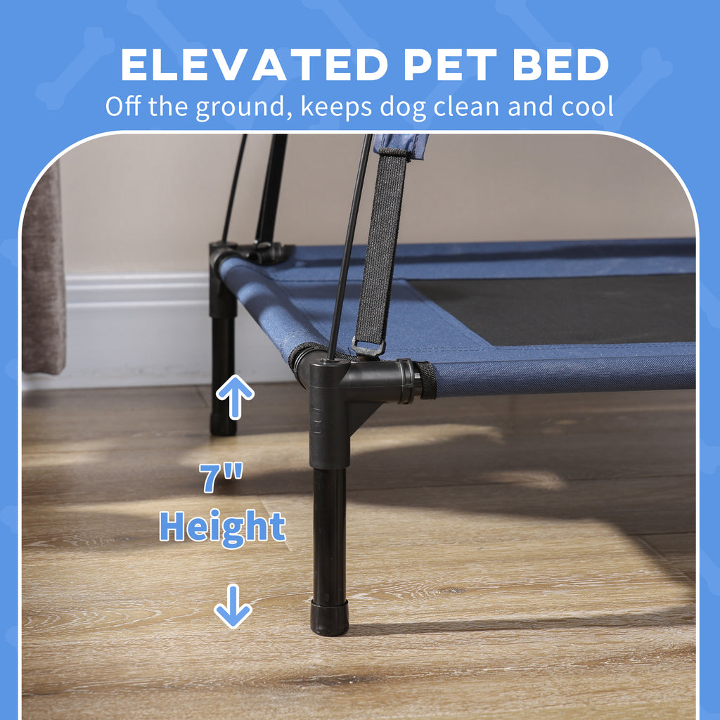 Elevated Portable Dog Cot with Canopy Shade – view 8
