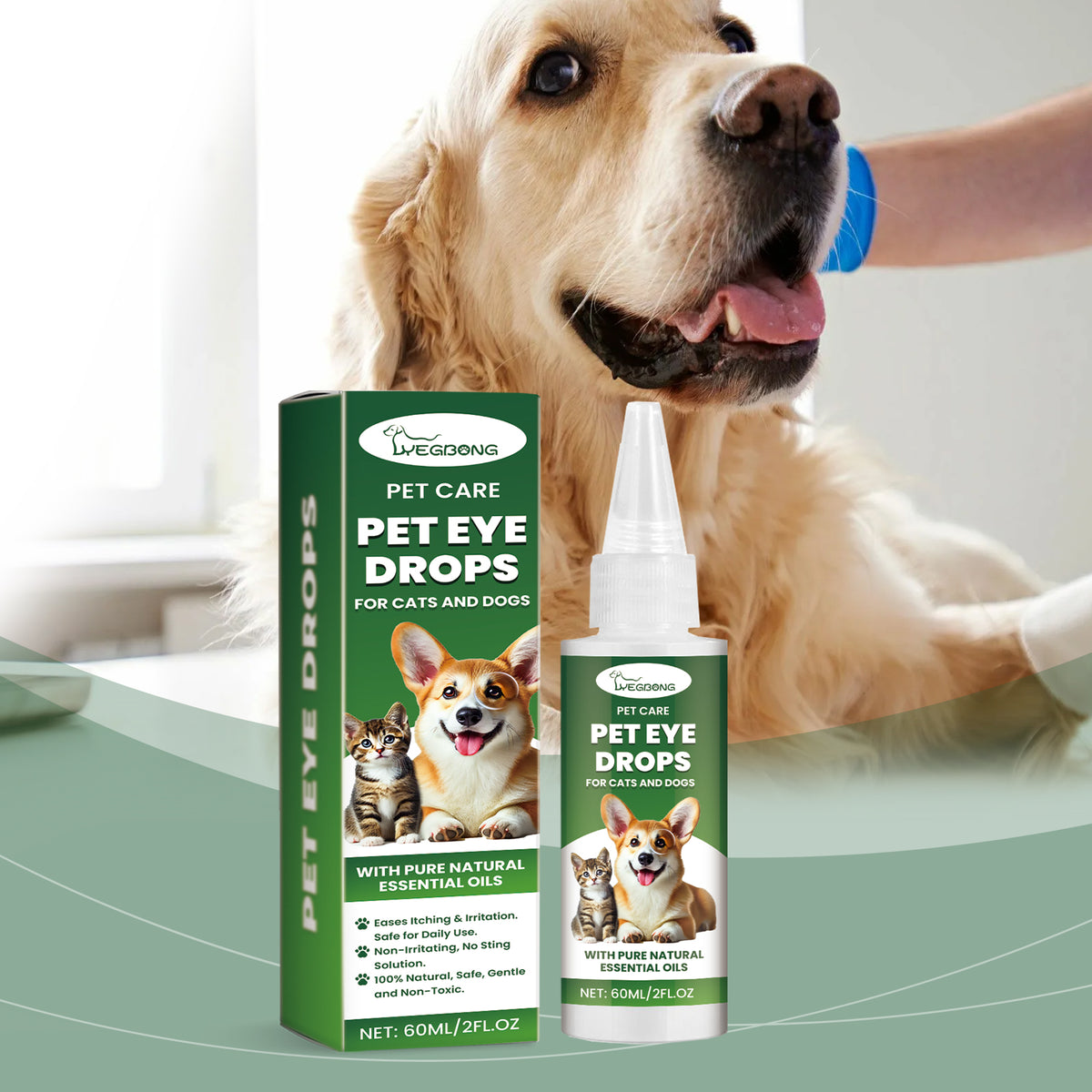 Pet Eye Drops for Dogs and Cats, Gentle Eye Care Solution – view 7