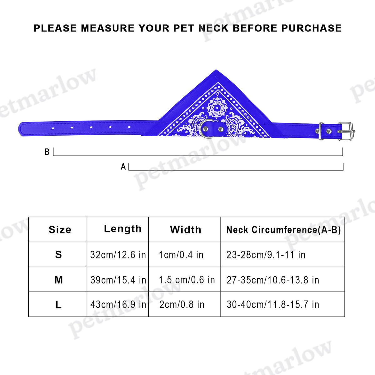 Adjustable Bandana Leather Pet Collar for Dogs and Cats – view 5
