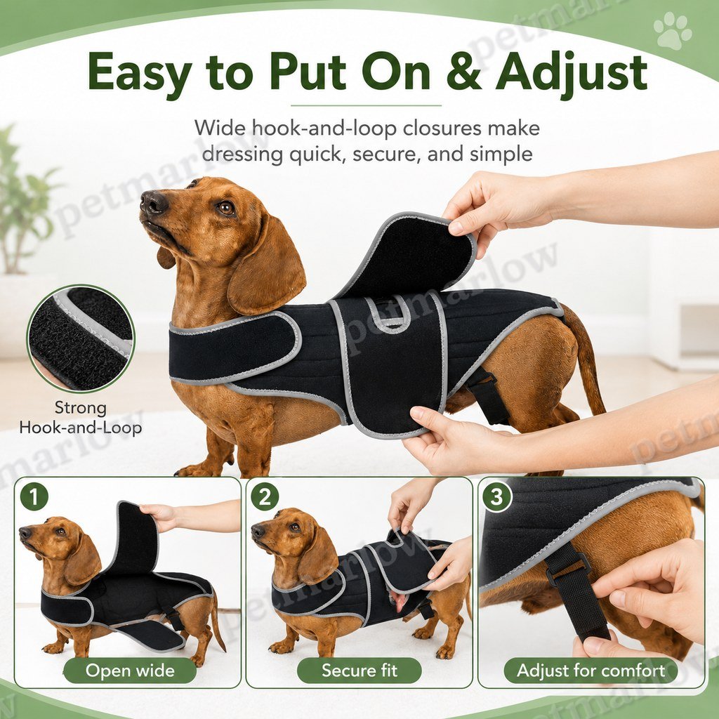 Adjustable Breathable Back Support Vest (Long-Backed Breeds) – view 3
