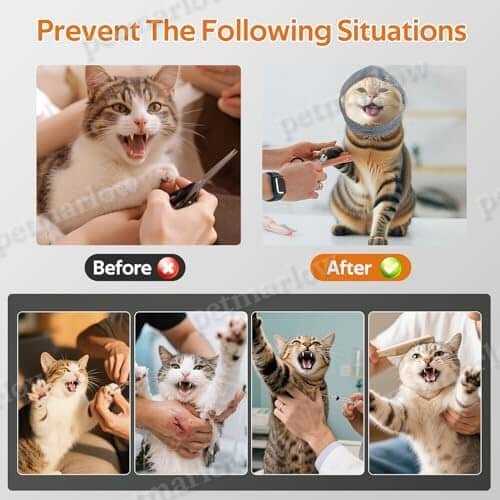 Adjustable Cat Muzzle for Grooming and Biting Prevention – view 5