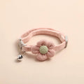 Adjustable Collar with Floral Pattern – Pink