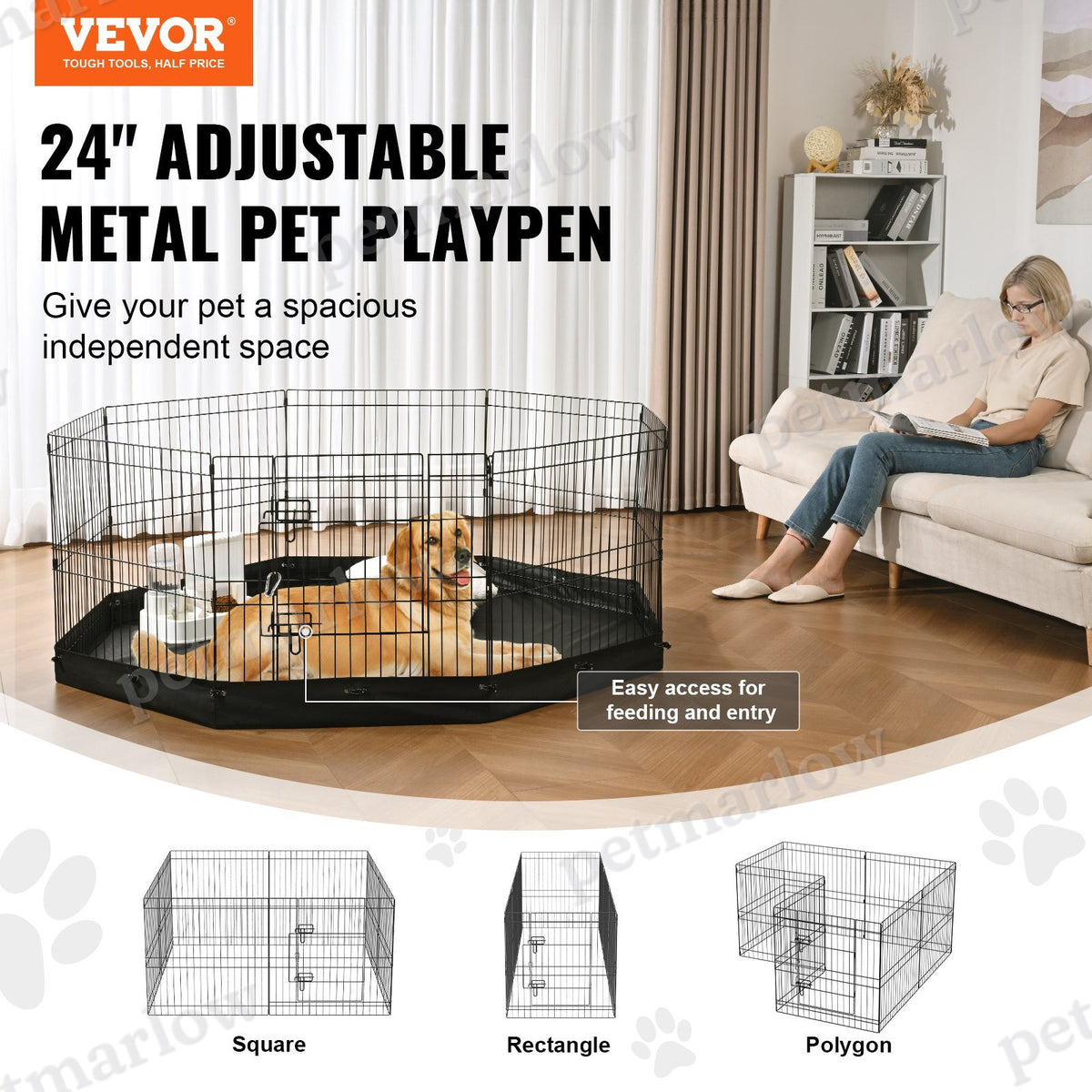 Adjustable Dog Playpen for Secure Pet Space – view 5