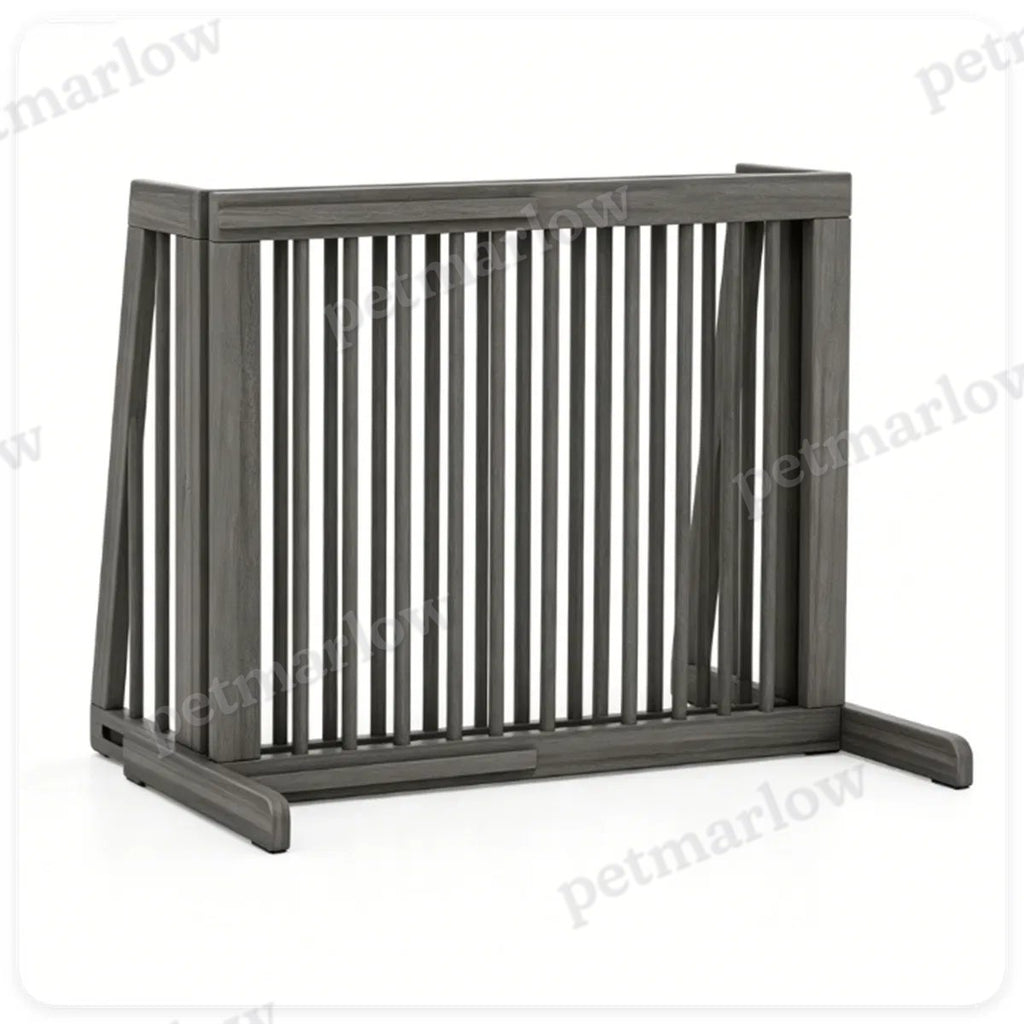 Adjustable Expandable Wooden Pet Gate for Dogs – view 6