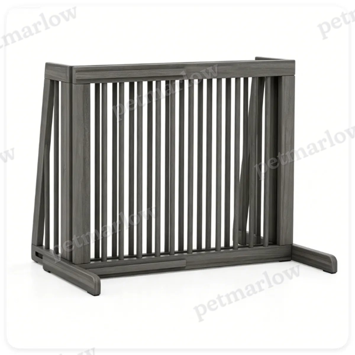 Adjustable Expandable Wooden Pet Gate for Dogs – view 6