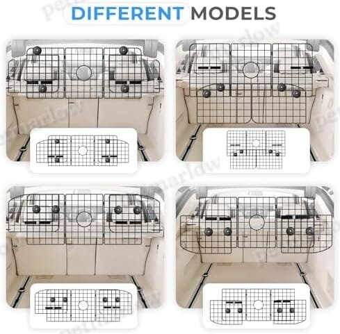 Adjustable Heavy-Duty Wire Mesh Pet Barrier for Car – view 6