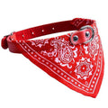Adjustable Pet Collar Bandana - 5 Colors – Red / S