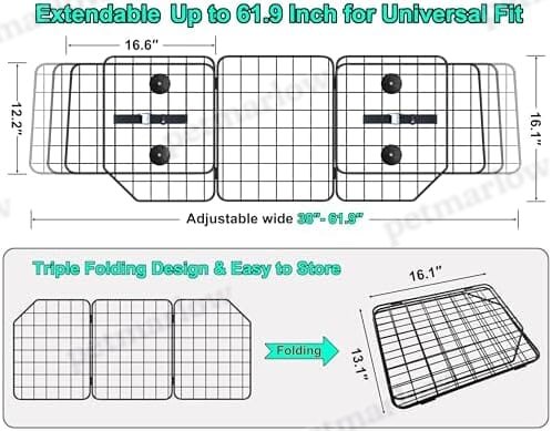 Adjustable Pet Divider Cargo Area Universal Fit – view 2