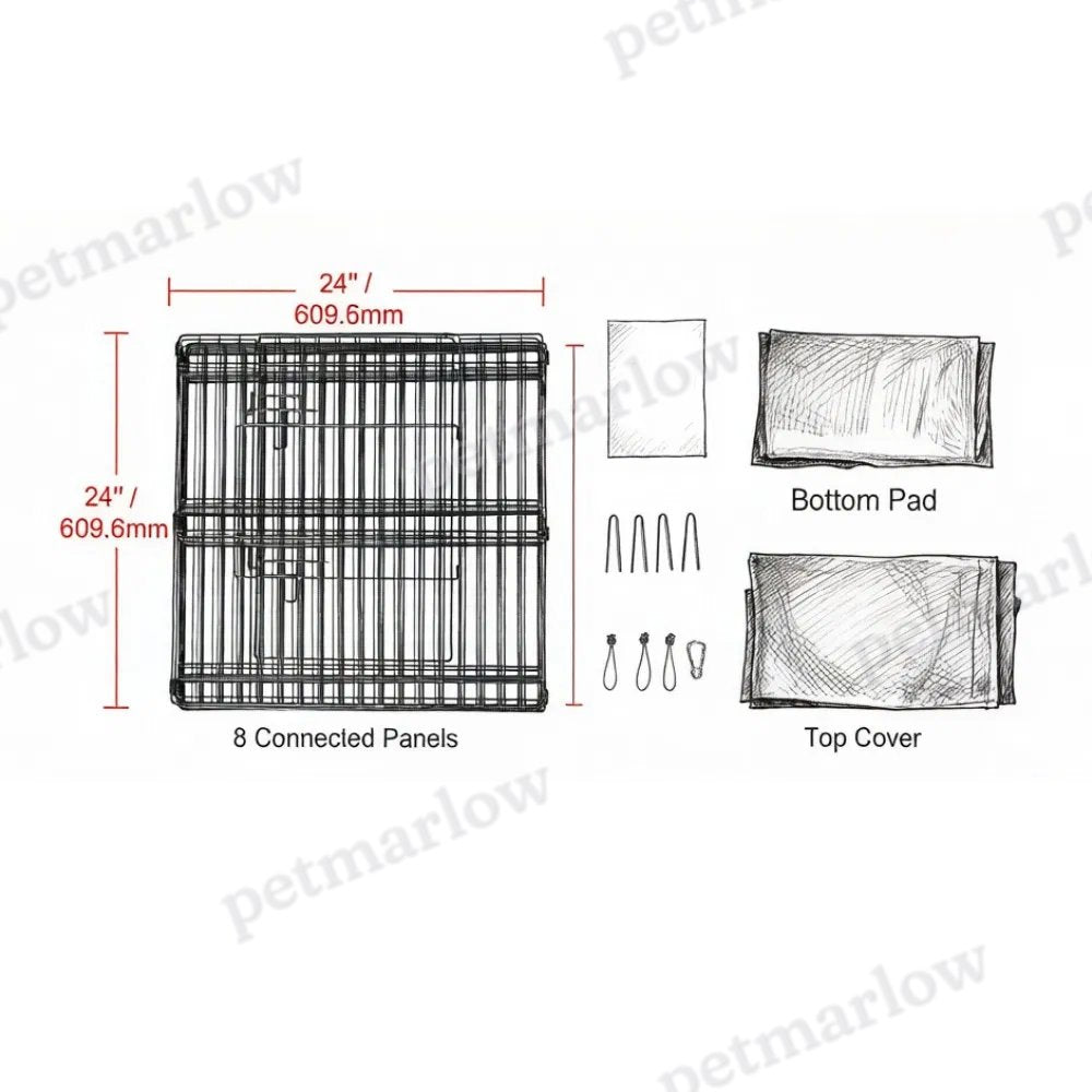 Adjustable Pet Playpen for Dogs and Cats – view 5