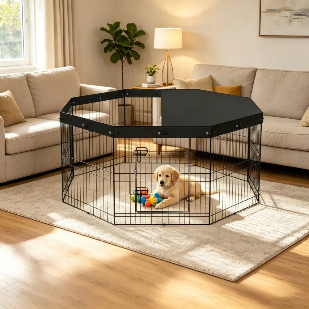 Adjustable Pet Playpen for Outdoor Training