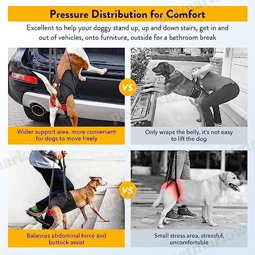 Adjustable Sling Support for Large Dogs Hind Legs, Mobility Aid for Elderly Dogs – view 4