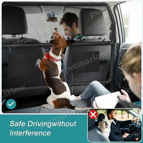Adventure Car Front Seat Barrier, Adjustable Seat Divider for Dogs – view 3