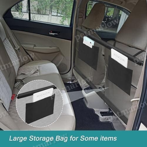 Adventure Car Front Seat Barrier, Adjustable Seat Divider for Dogs – view 5