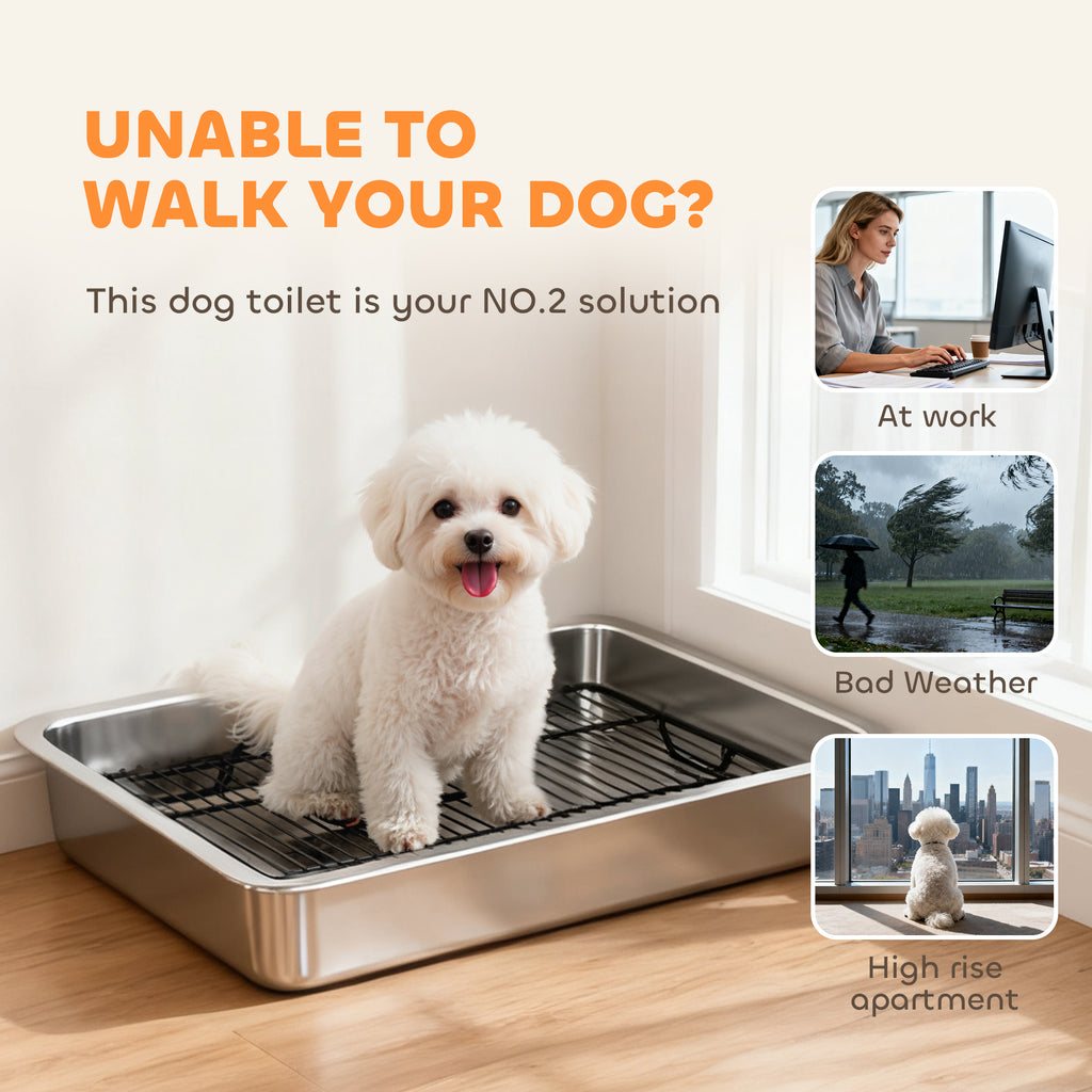 Dog Potty Tray Stainless Steel – view 8